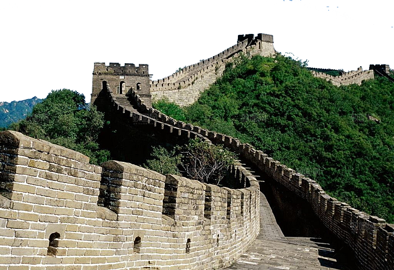 卡通长城剪影山海嘉峪关插图PNG免抠素材