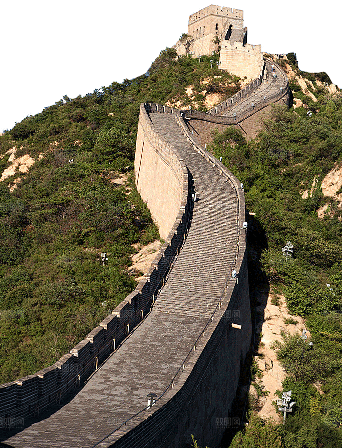 卡通长城剪影山海嘉峪关插图PNG免抠