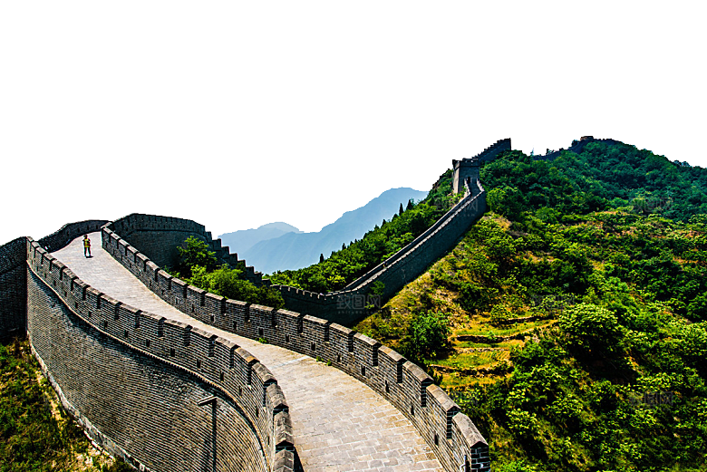 卡通长城剪影山海嘉峪关插图PNG免抠