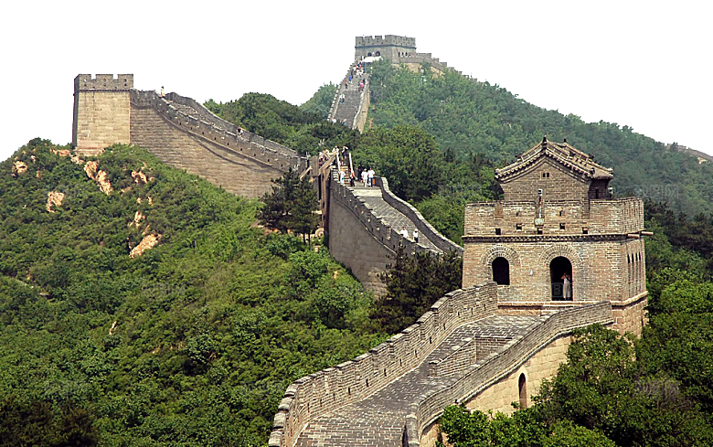 卡通长城剪影山海嘉峪关插图PNG免抠素材