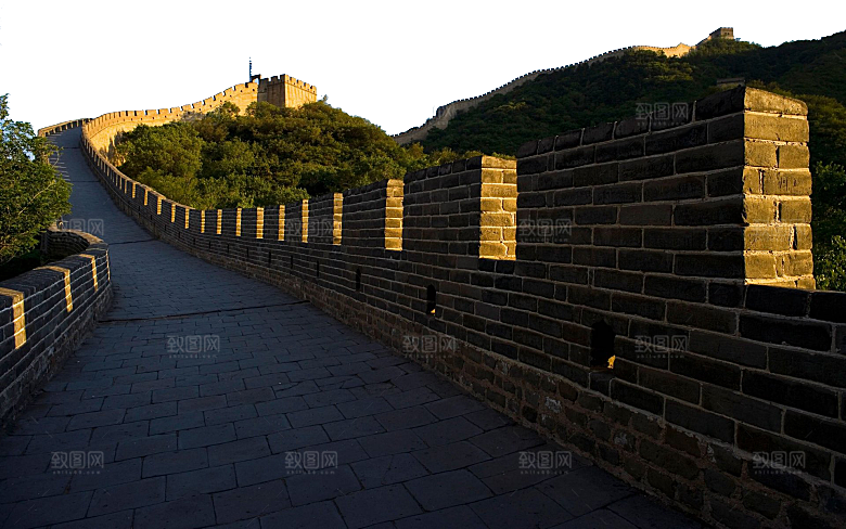 卡通长城剪影山海嘉峪关插图PNG免抠素材