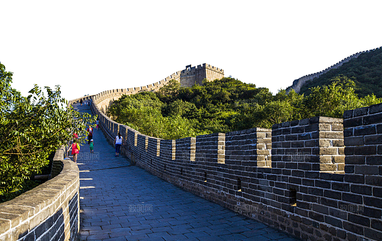 卡通长城剪影山海嘉峪关插图PNG免抠素材
