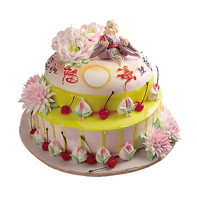 高清生日蛋糕背景图案PNG情侣生日素材