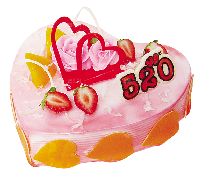 高清生日蛋糕背景图案PNG情侣生日素材