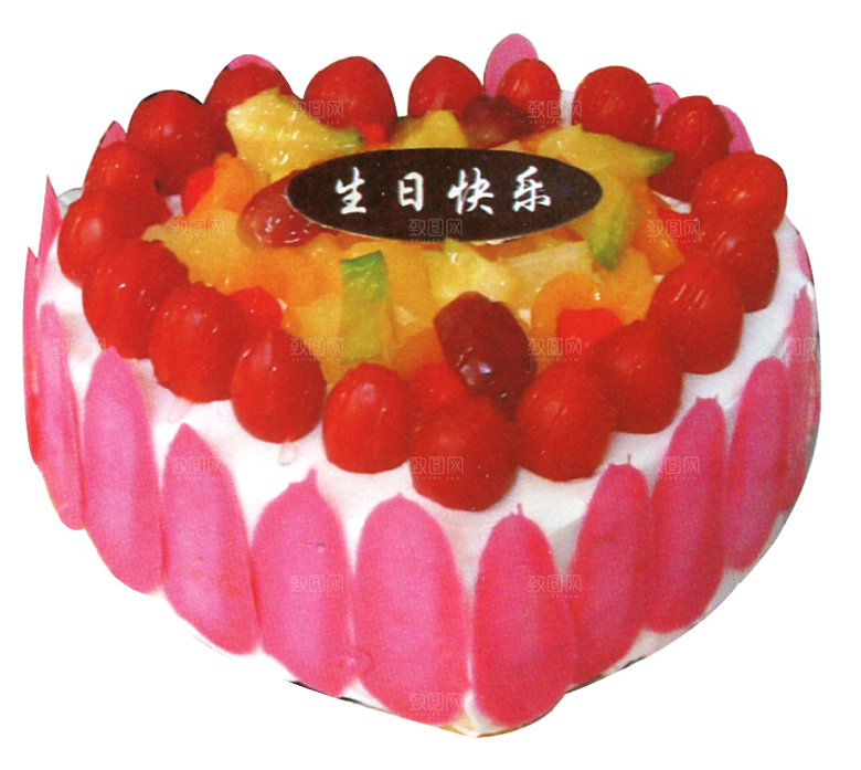 高清生日蛋糕背景图案PNG情侣生日