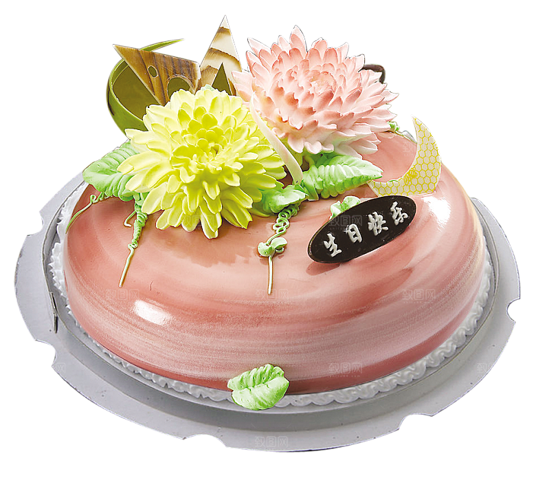 高清生日蛋糕背景图案PNG情侣生日