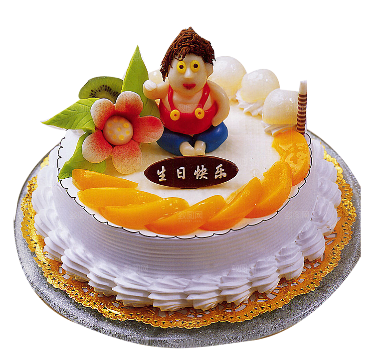 高清生日蛋糕背景图案PNG情侣生日素材