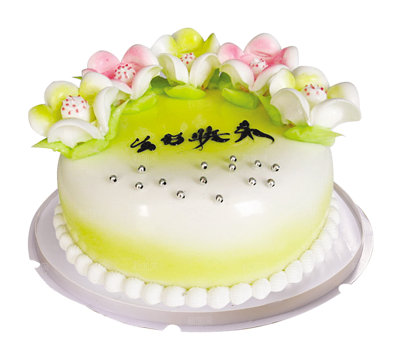 高清生日蛋糕背景图案PNG情侣生日素材