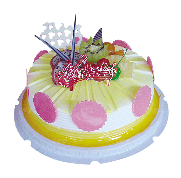 高清生日蛋糕背景图案PNG情侣生日素材