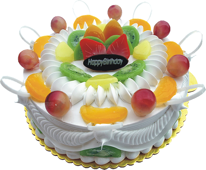 高清生日蛋糕背景图案PNG情侣生日素材