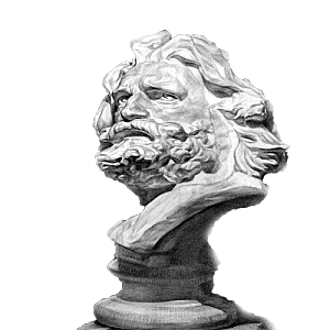 欧式创意石膏人像雕塑头像雕像素描动物