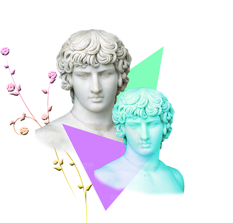 欧式创意石膏人像雕塑头像雕像素描动物