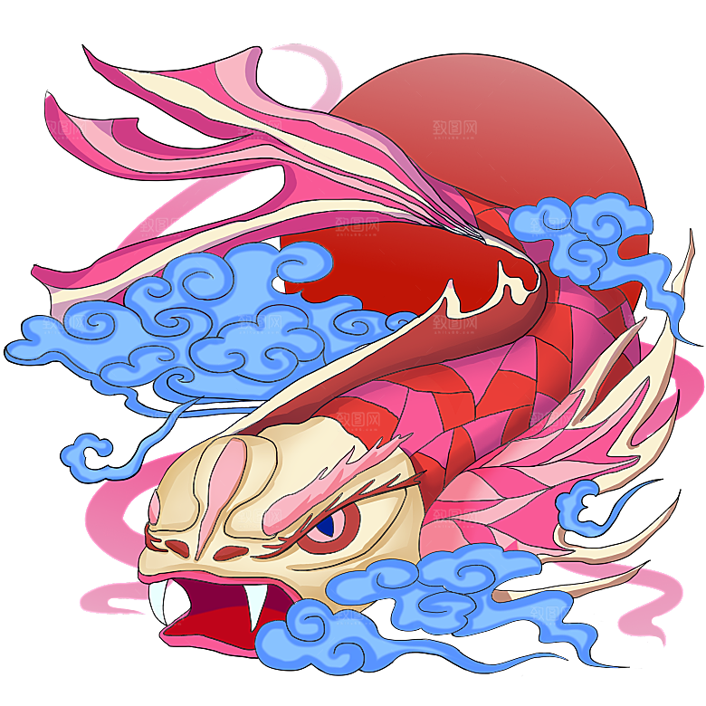 传统神兽青龙白虎凤凰麒麟PNG免抠素材