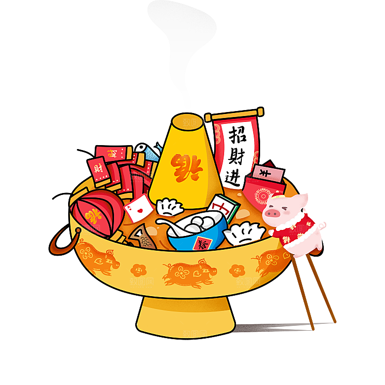 四川重庆自助餐饮火锅美食PNG免抠图素材