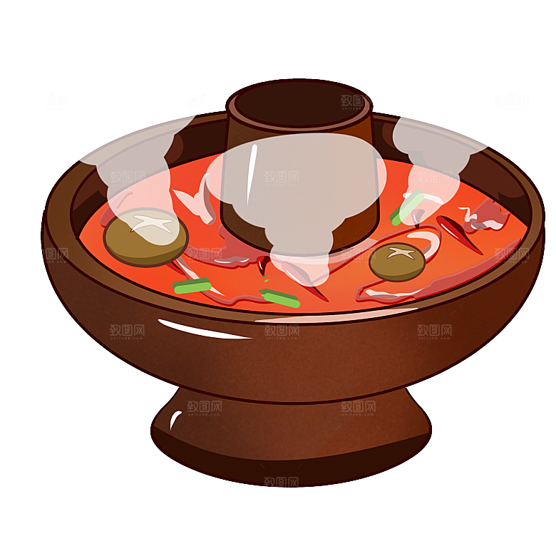 四川重庆自助餐饮火锅美食PNG免抠图