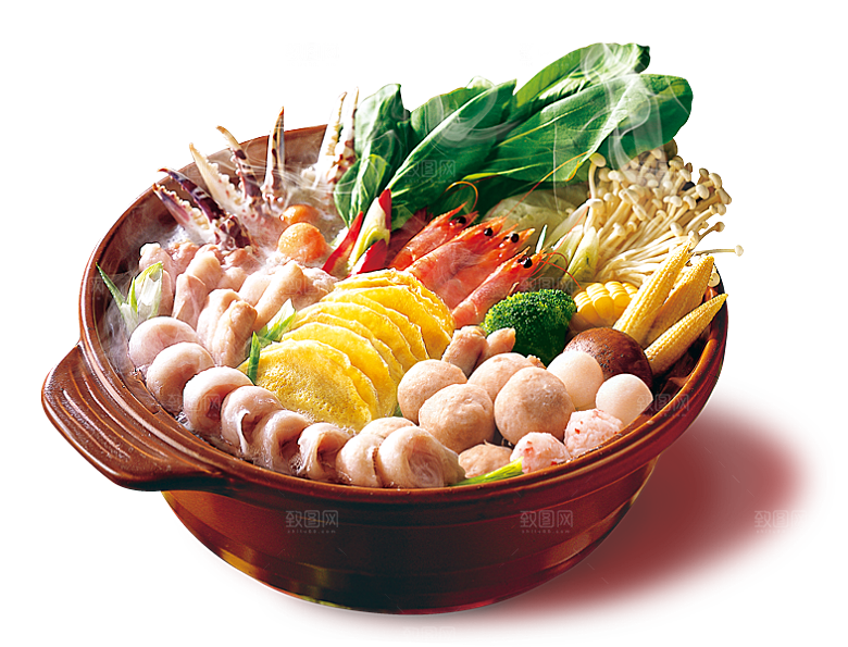 四川重庆自助餐饮火锅美食PNG免抠图