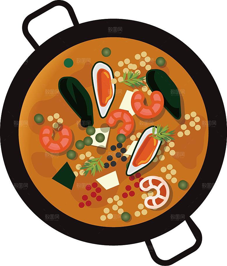 四川重庆自助餐饮火锅美食PNG免抠图