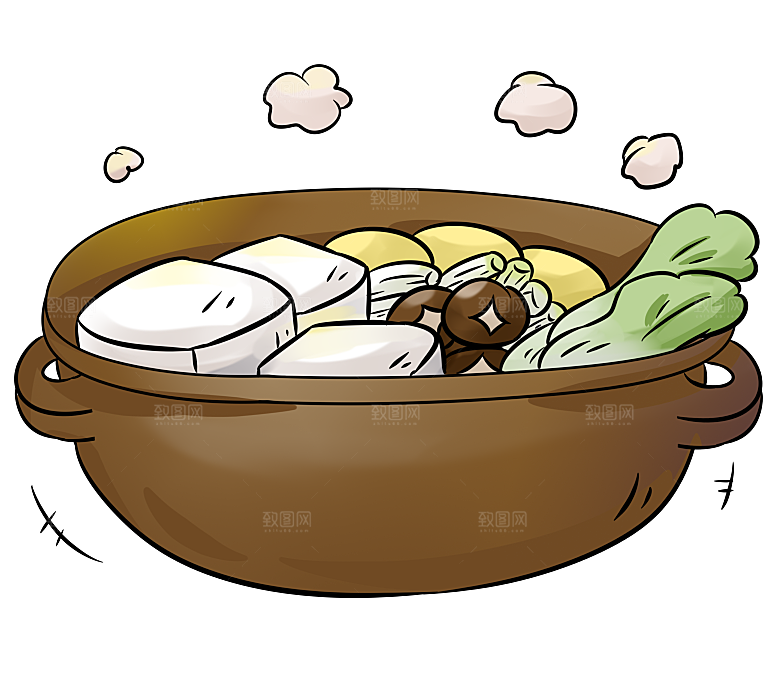 四川重庆自助餐饮火锅美食PNG免抠图