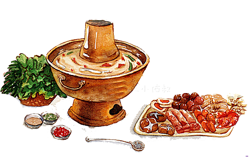 四川重庆自助餐饮火锅美食PNG免抠图素材