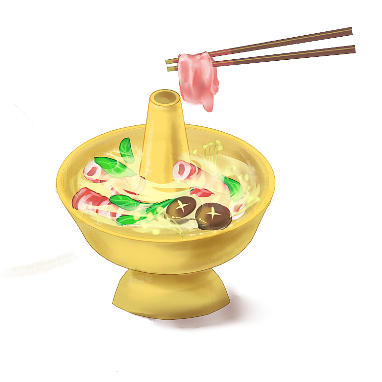 四川重庆自助餐饮火锅美食PNG免抠图