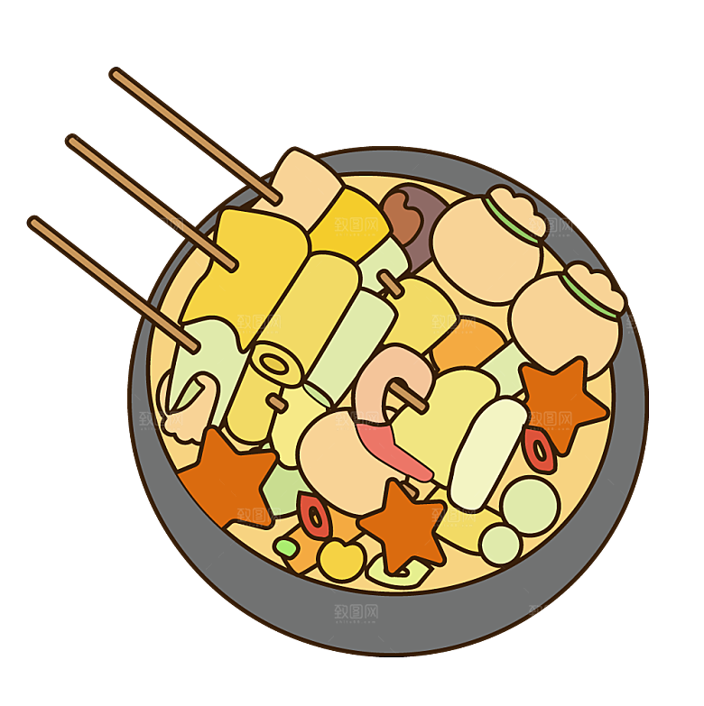 四川重庆自助餐饮火锅美食PNG免抠图素材