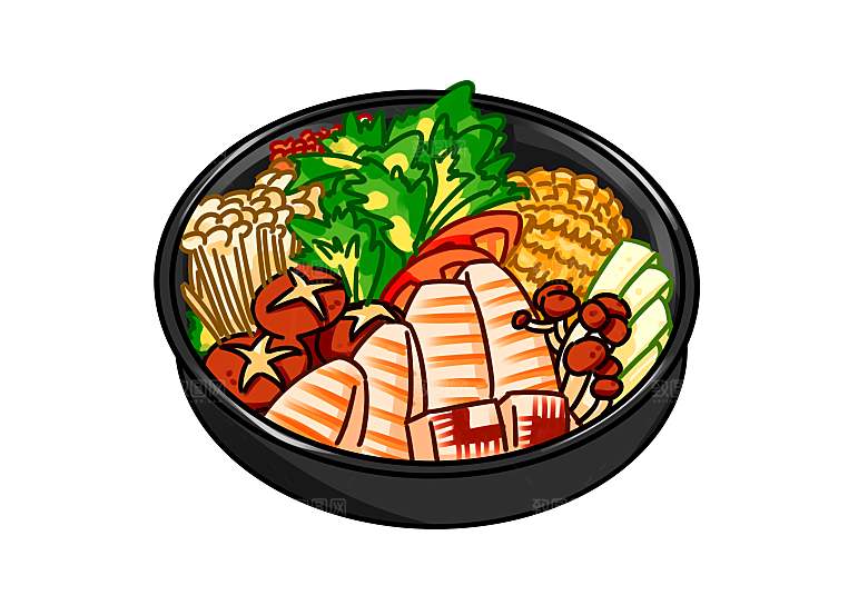 四川重庆自助餐饮火锅美食PNG免抠图