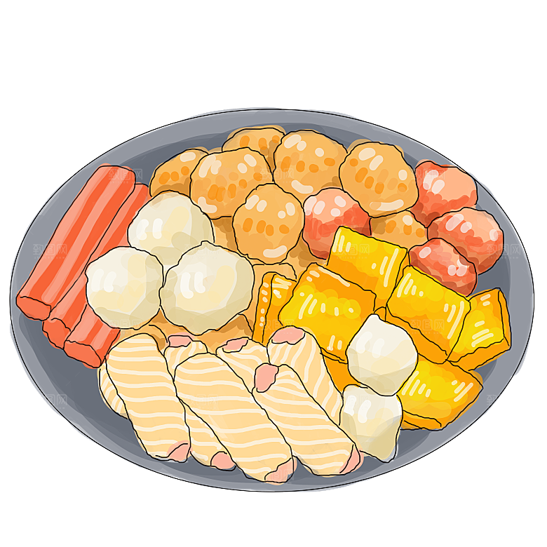 四川重庆自助餐饮火锅美食PNG免抠图