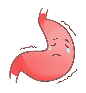卡通消化系统胃人体器官肠胃痛PNG素材