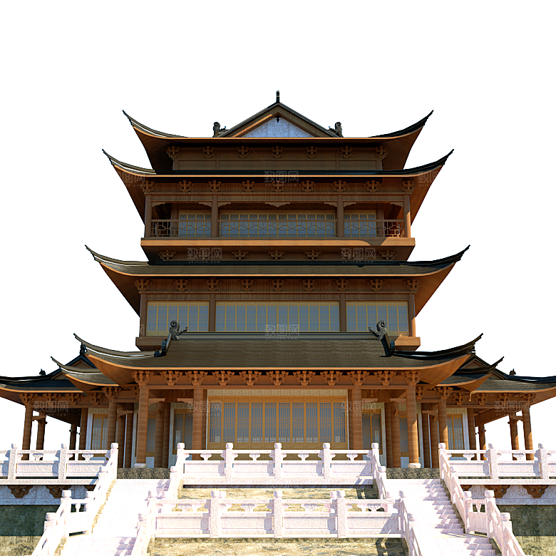 西安旅游地标建筑古都长安插图PNG素材