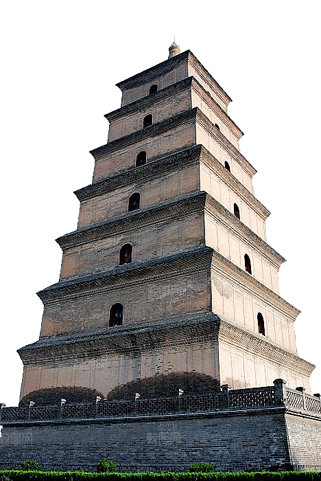 西安旅游地标建筑古都长安插图PNG素材