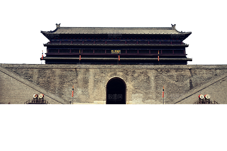 西安旅游地标建筑古都长安插图PNG素材