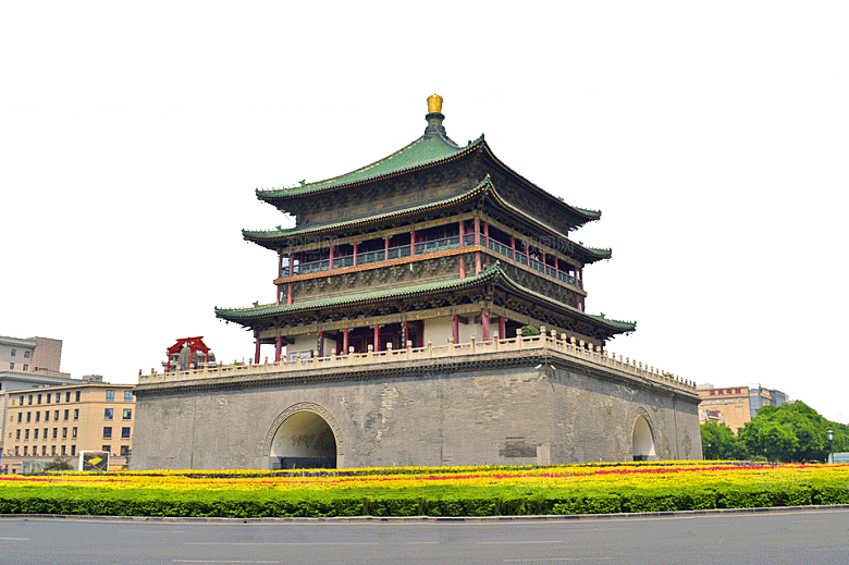 西安旅游地标建筑古都长安插图PNG素材