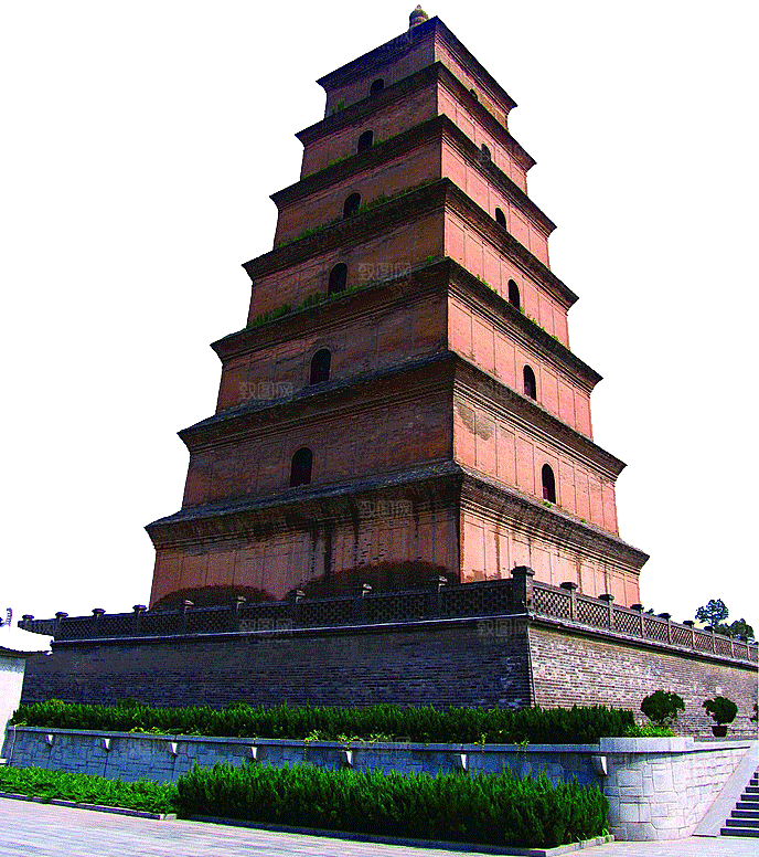 西安旅游地标建筑古都长安插图PNG