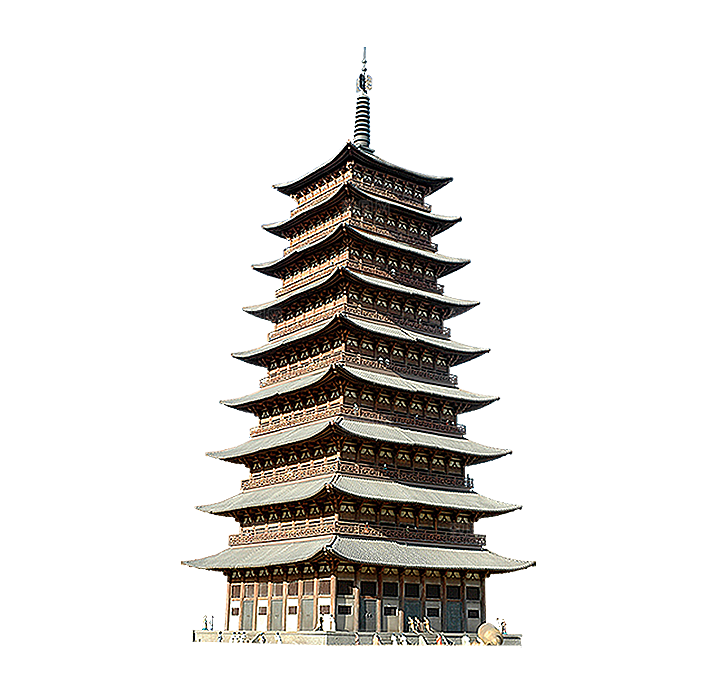 西安旅游地标建筑古都长安插图PNG素材