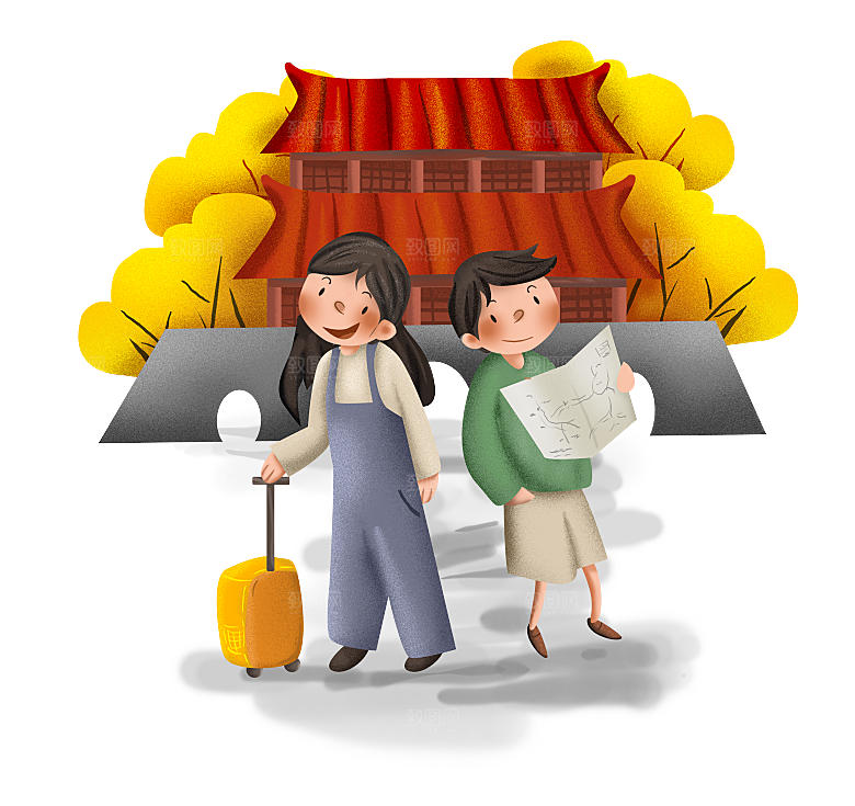 西安旅游地标建筑古都长安插图PNG