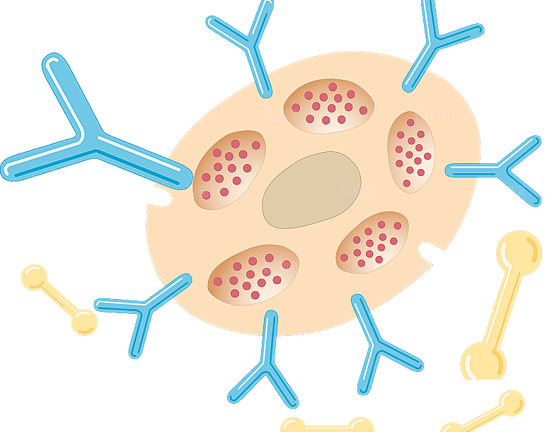 生物医学卡通流行病毒细菌细胞基因医疗