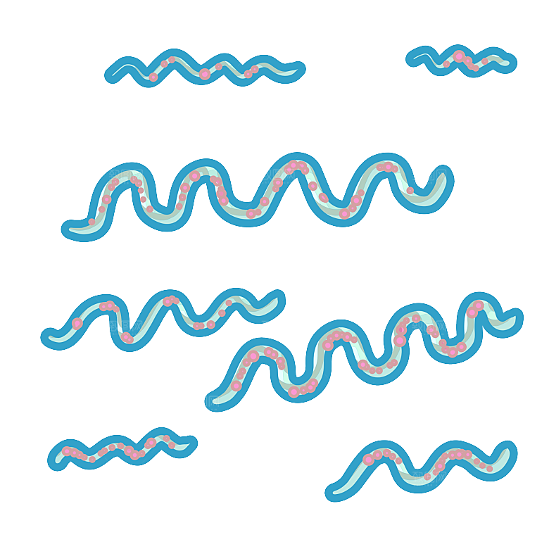生物医学卡通流行病毒细菌细胞基因医疗