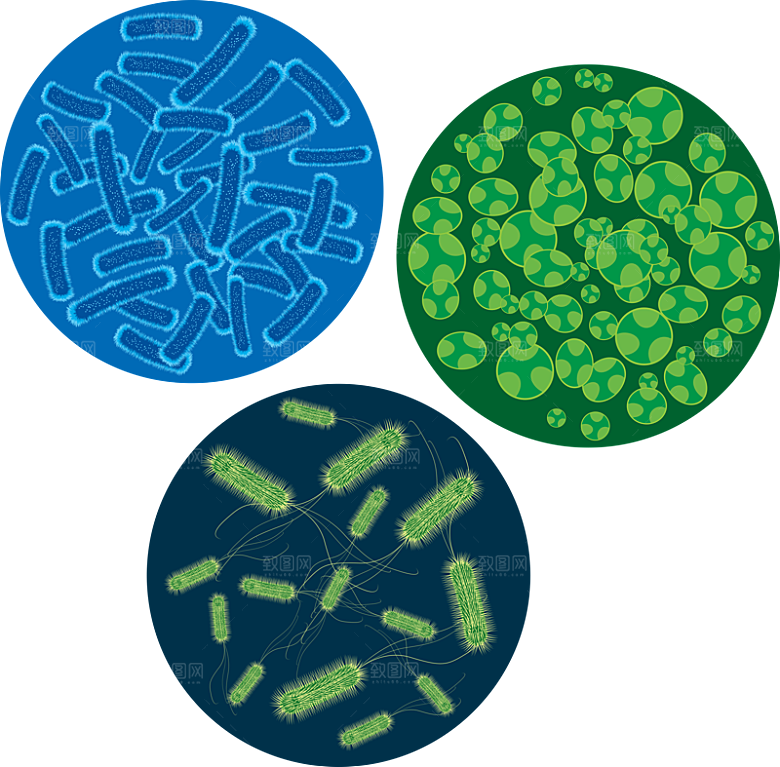 生物医学卡通流行病毒细菌细胞基因医疗