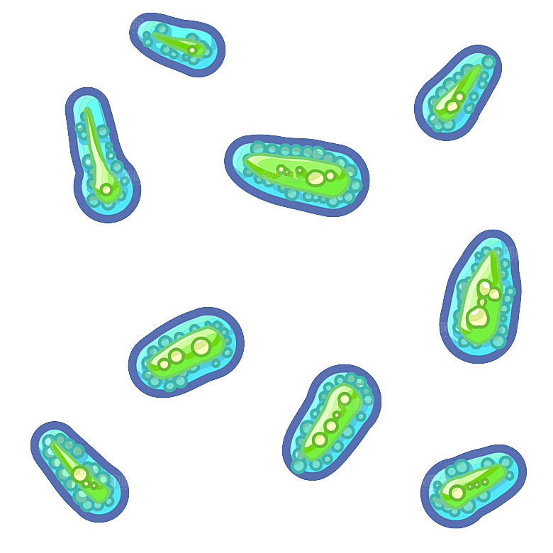 生物医学卡通流行病毒细菌细胞基因医疗