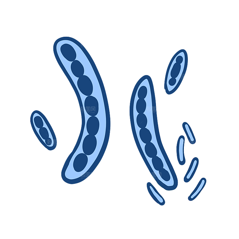 生物医学卡通流行病毒细菌细胞基因医疗
