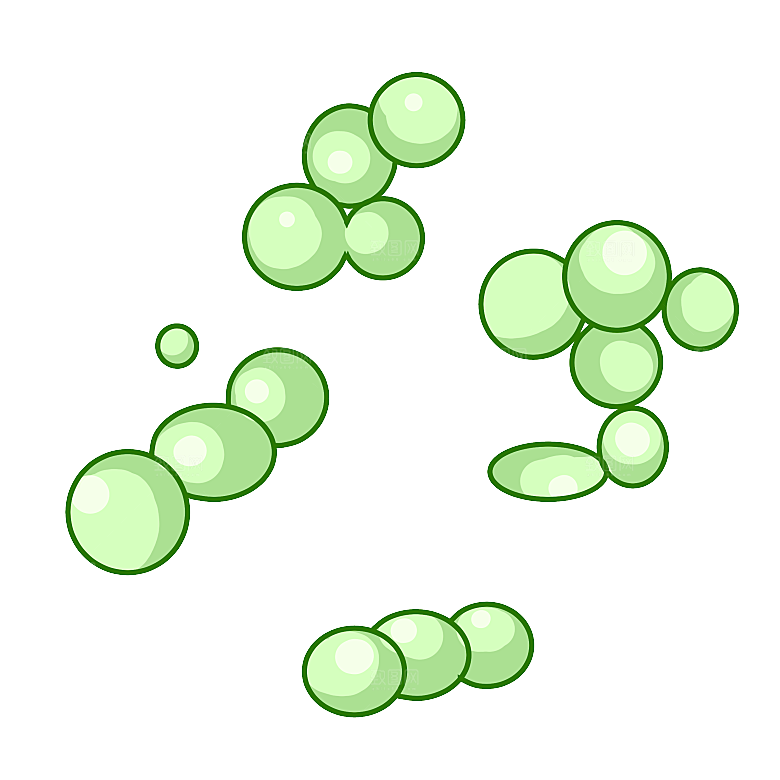 生物医学卡通流行病毒细菌细胞基因医疗素材