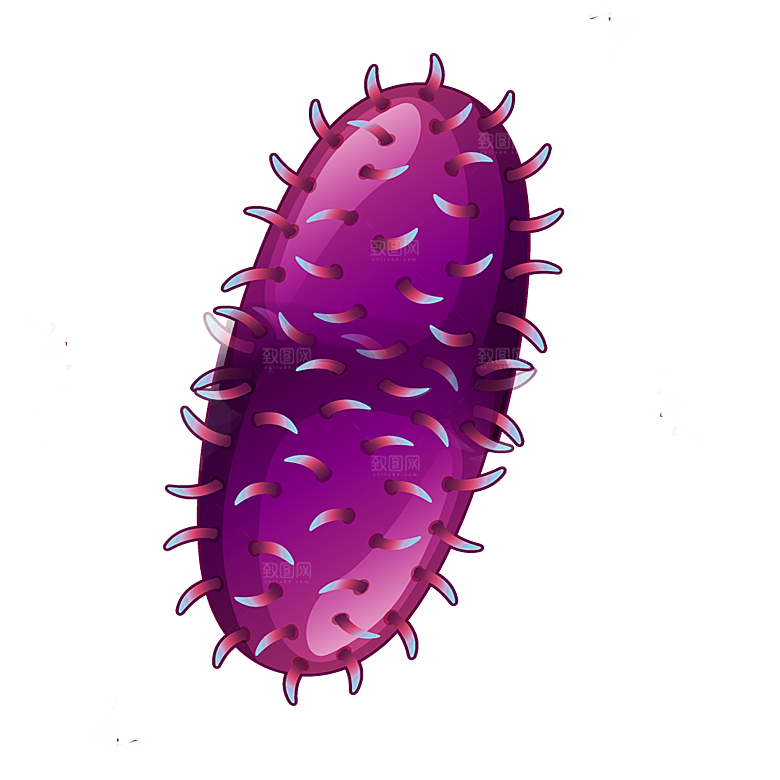 生物医学卡通流行病毒细菌细胞基因医疗素材