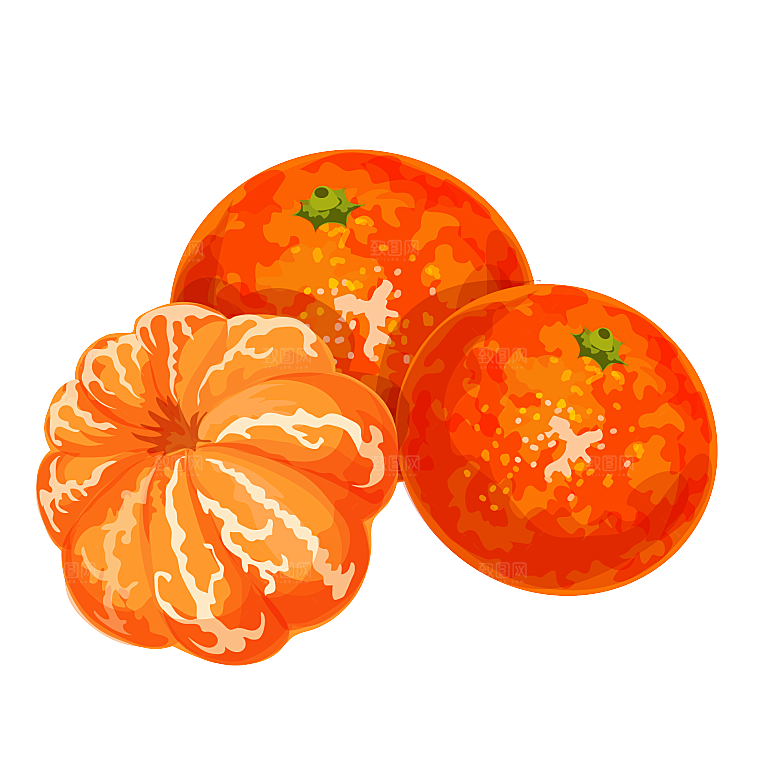 橙子橘子广告PNG透明背景PS免抠素材