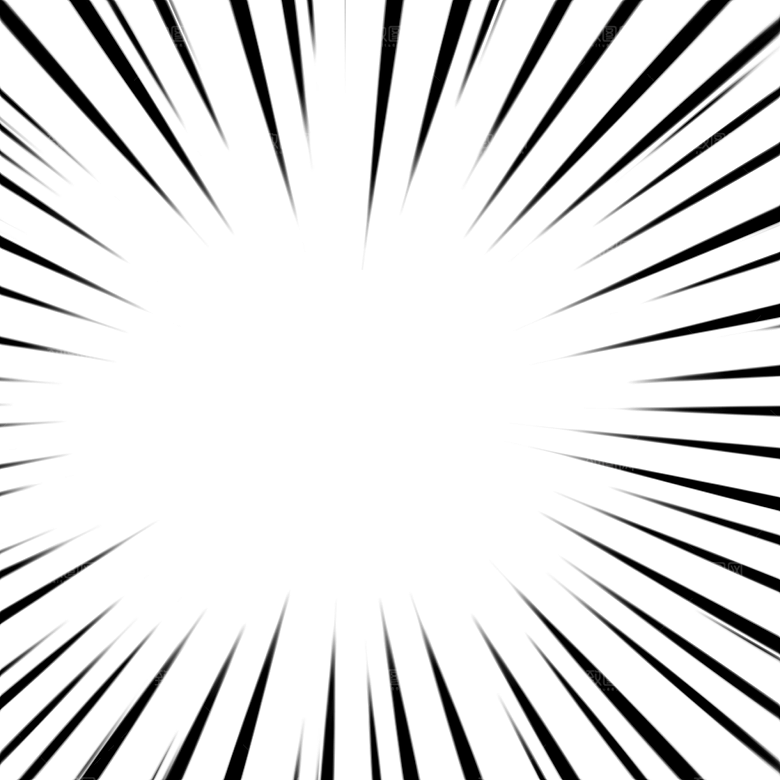 炫酷渐变放射光线PNG免抠透明背景