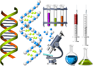 卡通生物基因DNA化妆品医疗化学分子素材