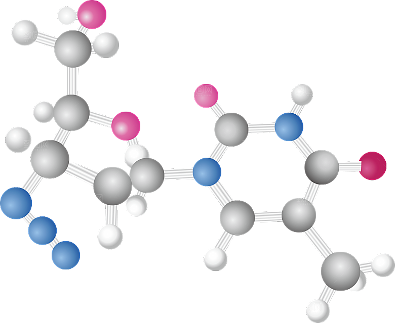 卡通生物基因DNA化妆品医疗化学分子