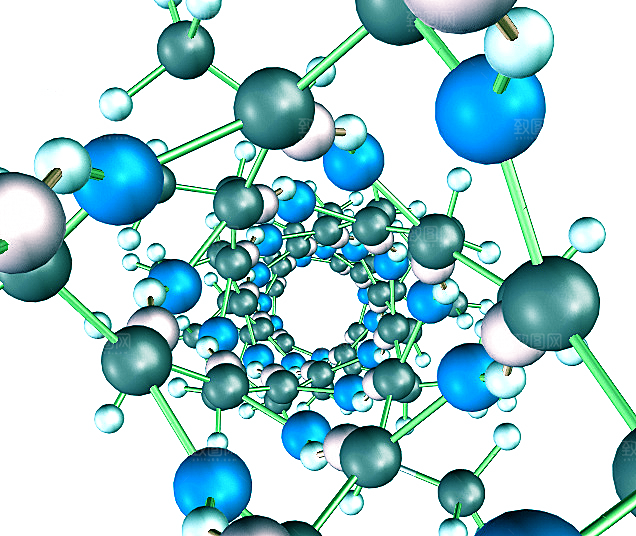 卡通生物基因DNA化妆品医疗化学分子素材