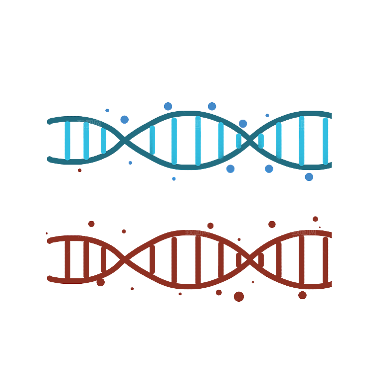 卡通生物基因DNA化妆品医疗化学分子素材