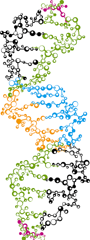 卡通生物基因DNA化妆品医疗化学分子素材