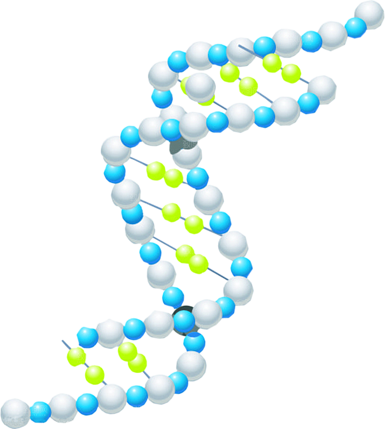 卡通生物基因DNA化妆品医疗化学分子素材
